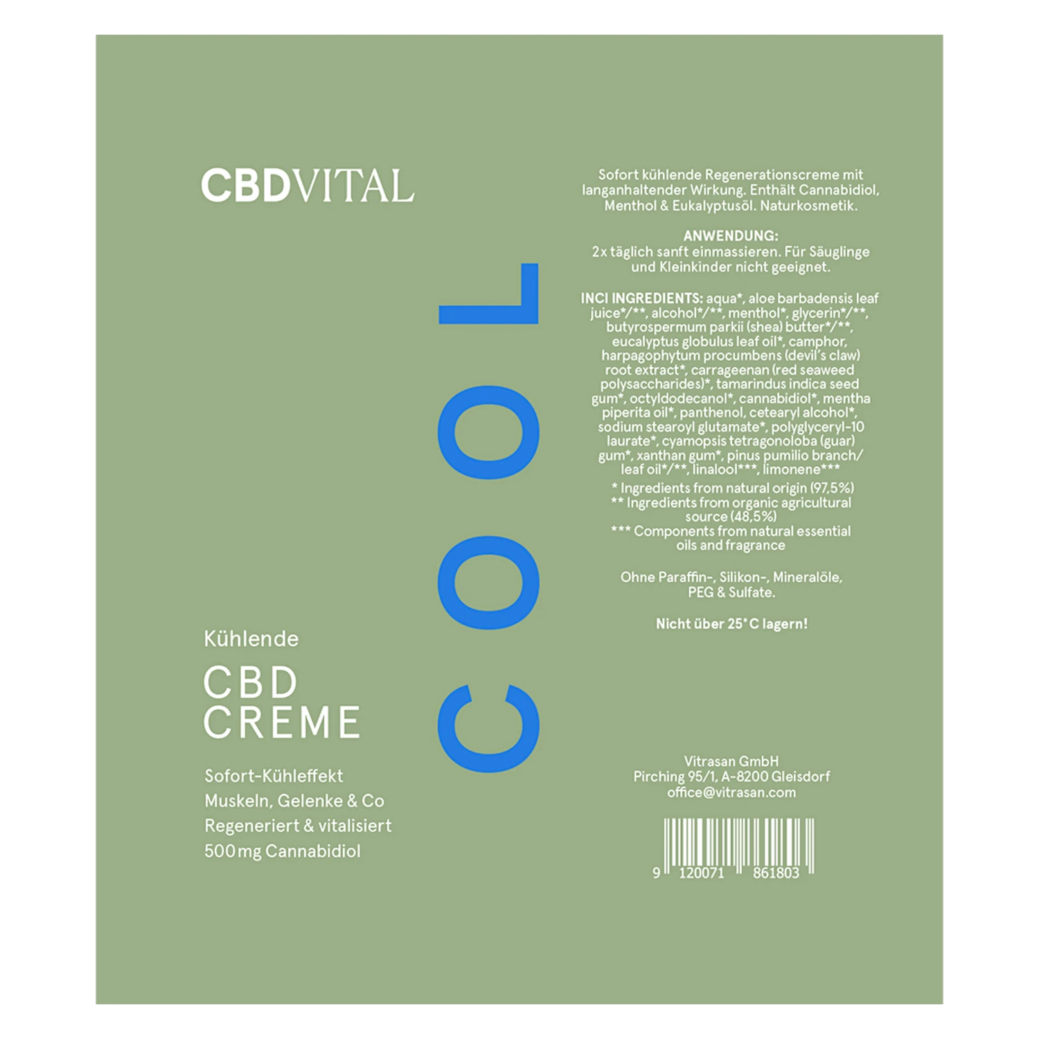 CBD Creme kühlend