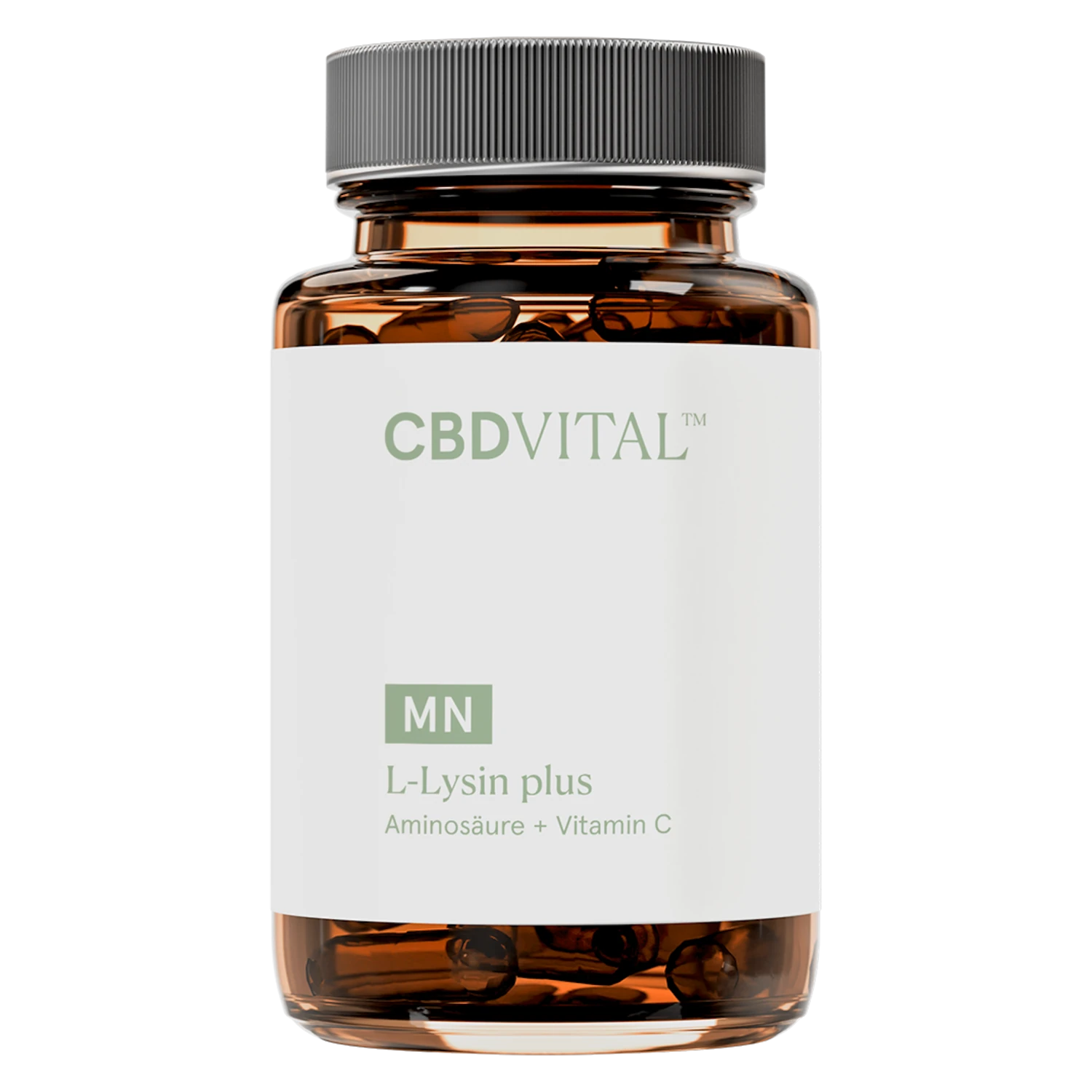 CBD VITAL L-Lysin plus MN – Aminosäure mit Vitamin C, Nahrungsergänzung, Produktfoto von cbd-cannabidiol.de