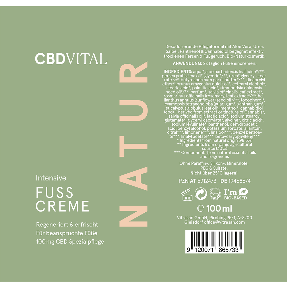 CBD Intensive Fußcreme