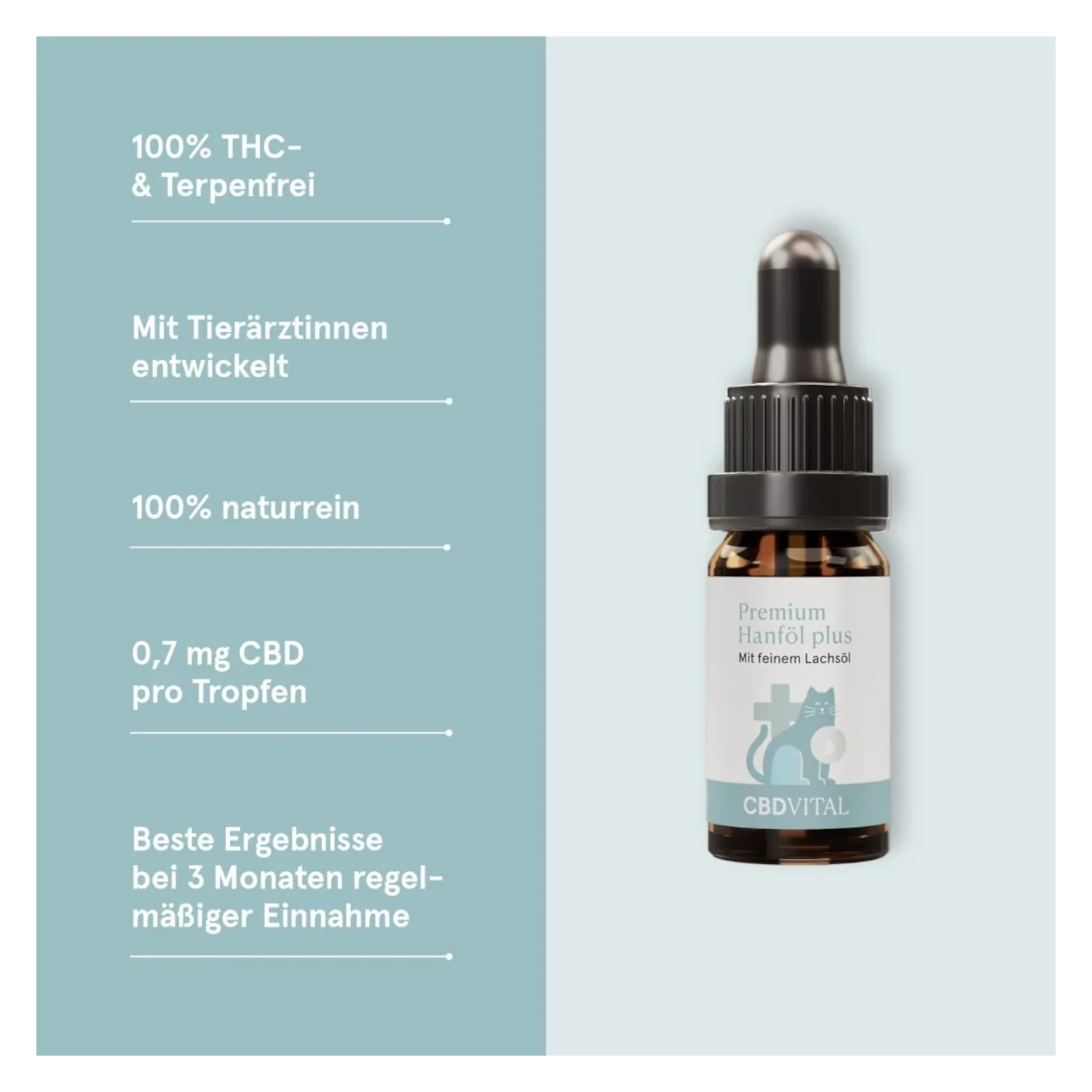Vorteile CBD Öl Katze: CBD Vital Hanföl Premium Plus Katzen – THC-frei, tierärztlich entwickelt, natürlich. **Alle Vorteile von CBD Öl für Katzen auf CBD-Cannabidiol.de**